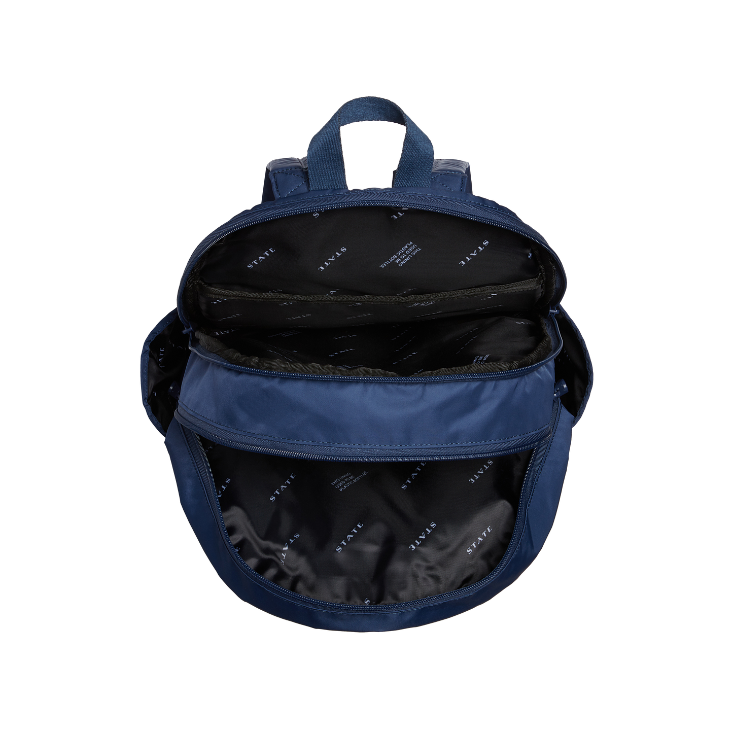 Evans Double Pocket Large Backpack Navy