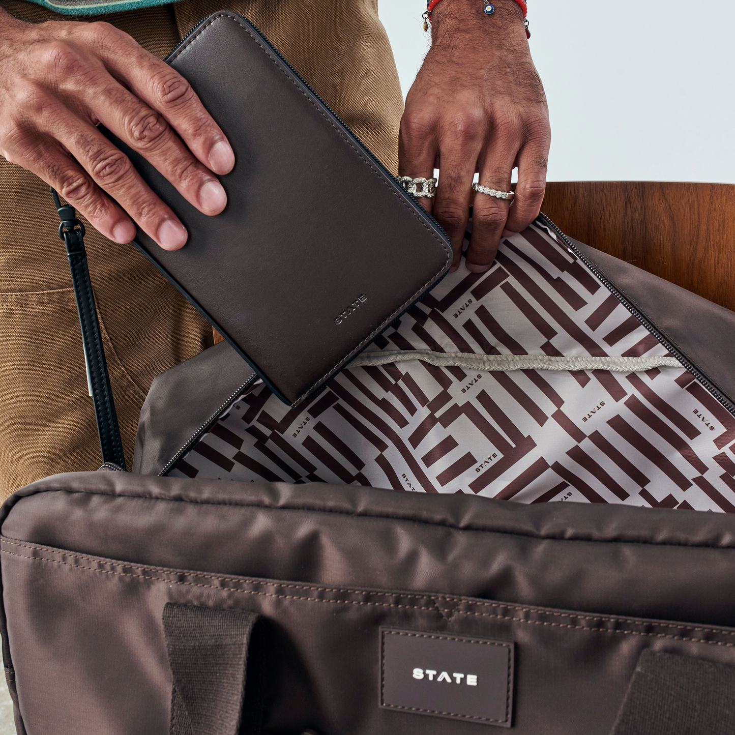 Family Passport Holder Brown
