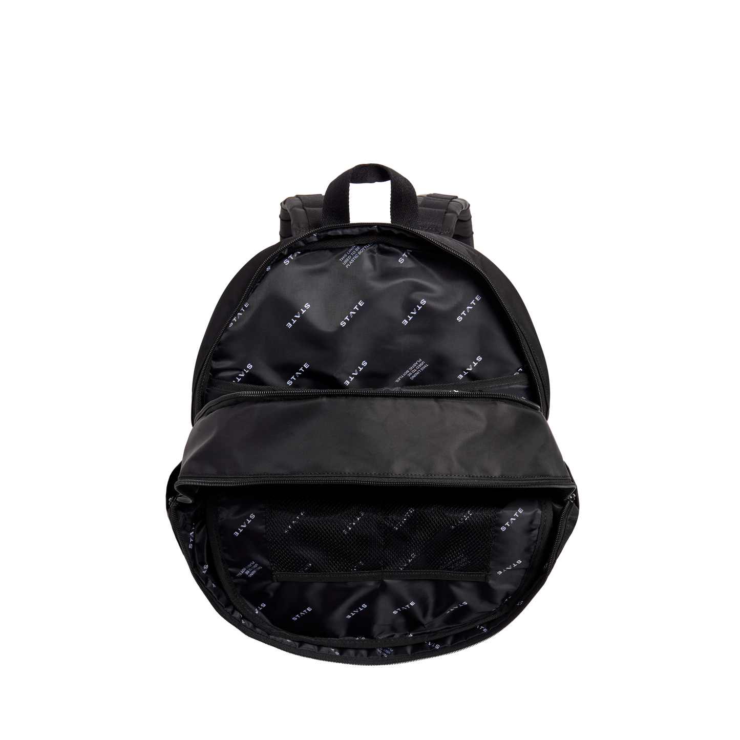 Evans Double Pocket Large Backpack Black
