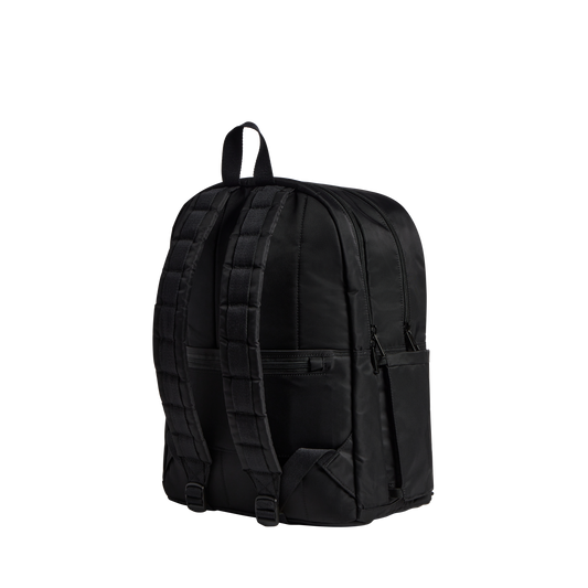 Evans Double Pocket Backpack Black