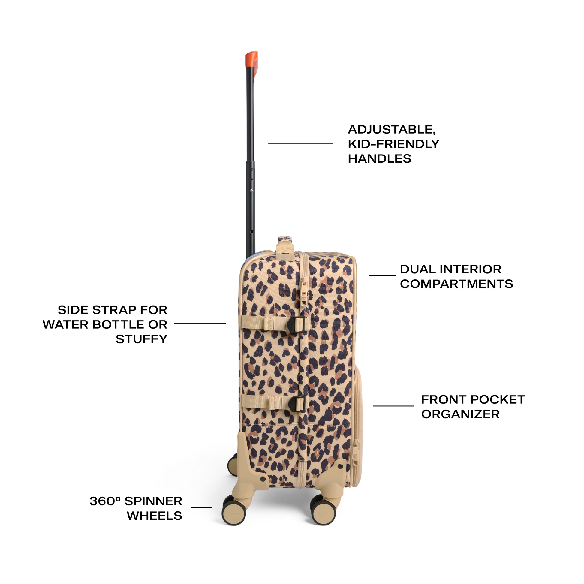 Logan Carry-On Suitcase Leopard