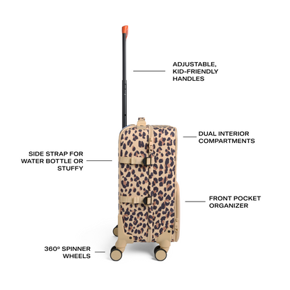 Logan Carry-On Suitcase Leopard