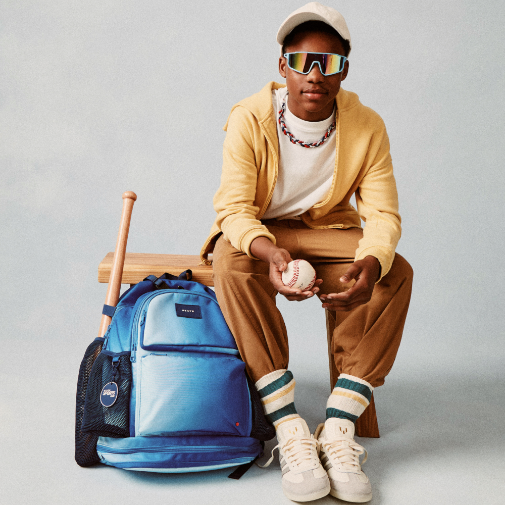 Shea Baseball Backpack Blue Gradient