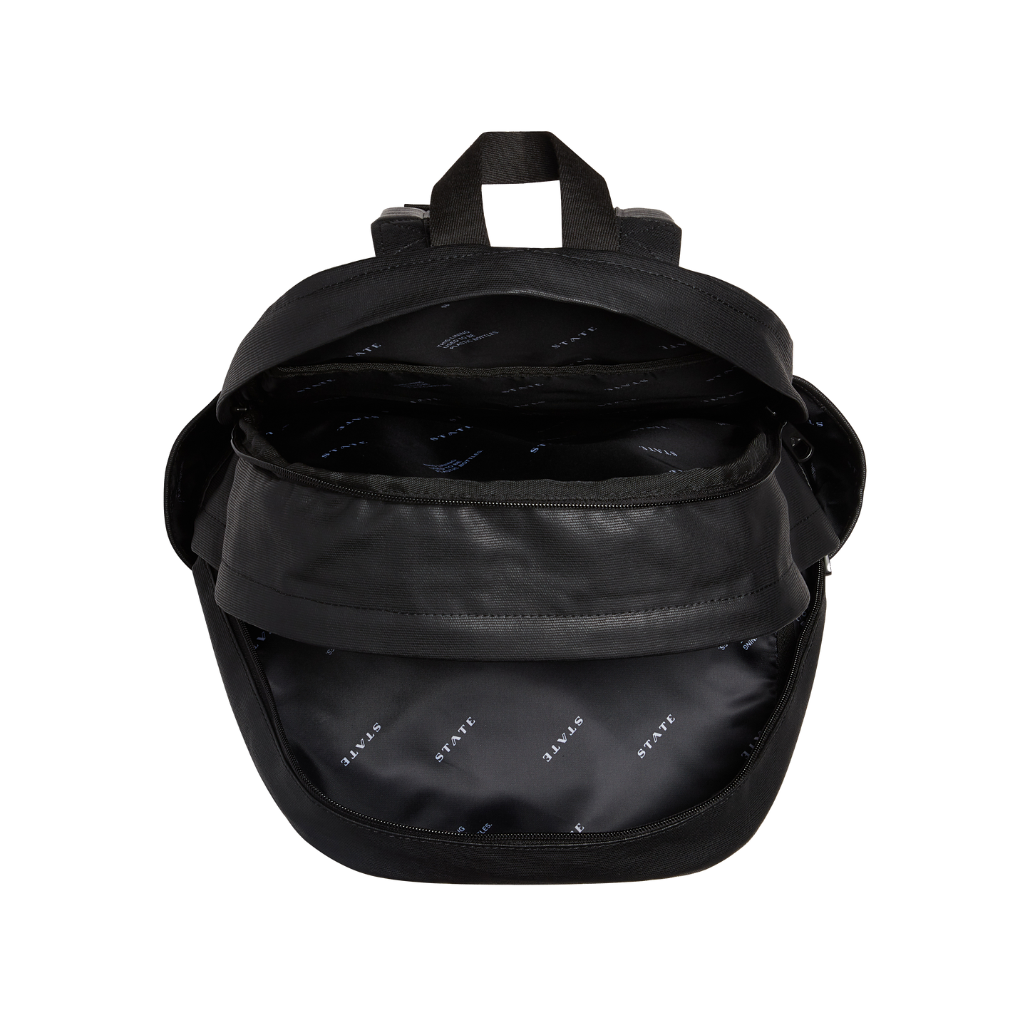 Evans Double Pocket Large Backpack Black