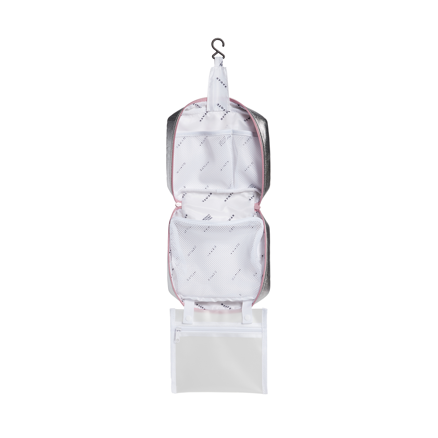 Bensen Toiletry Kit Pink/Silver