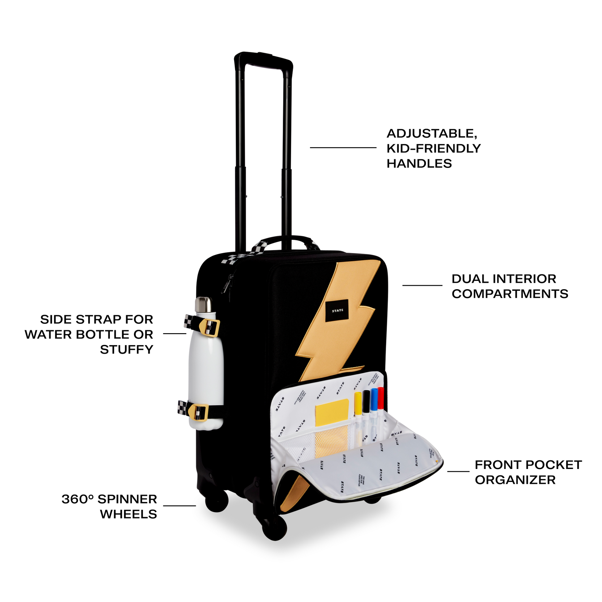 Logan Carry-On Suitcase Bolt
