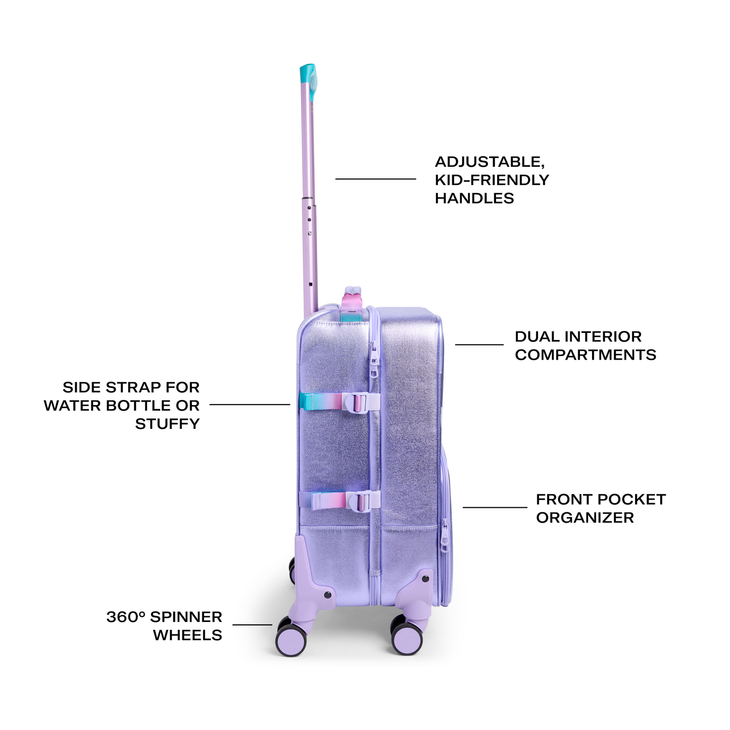 Logan Carry-On Suitcase Butterfly
