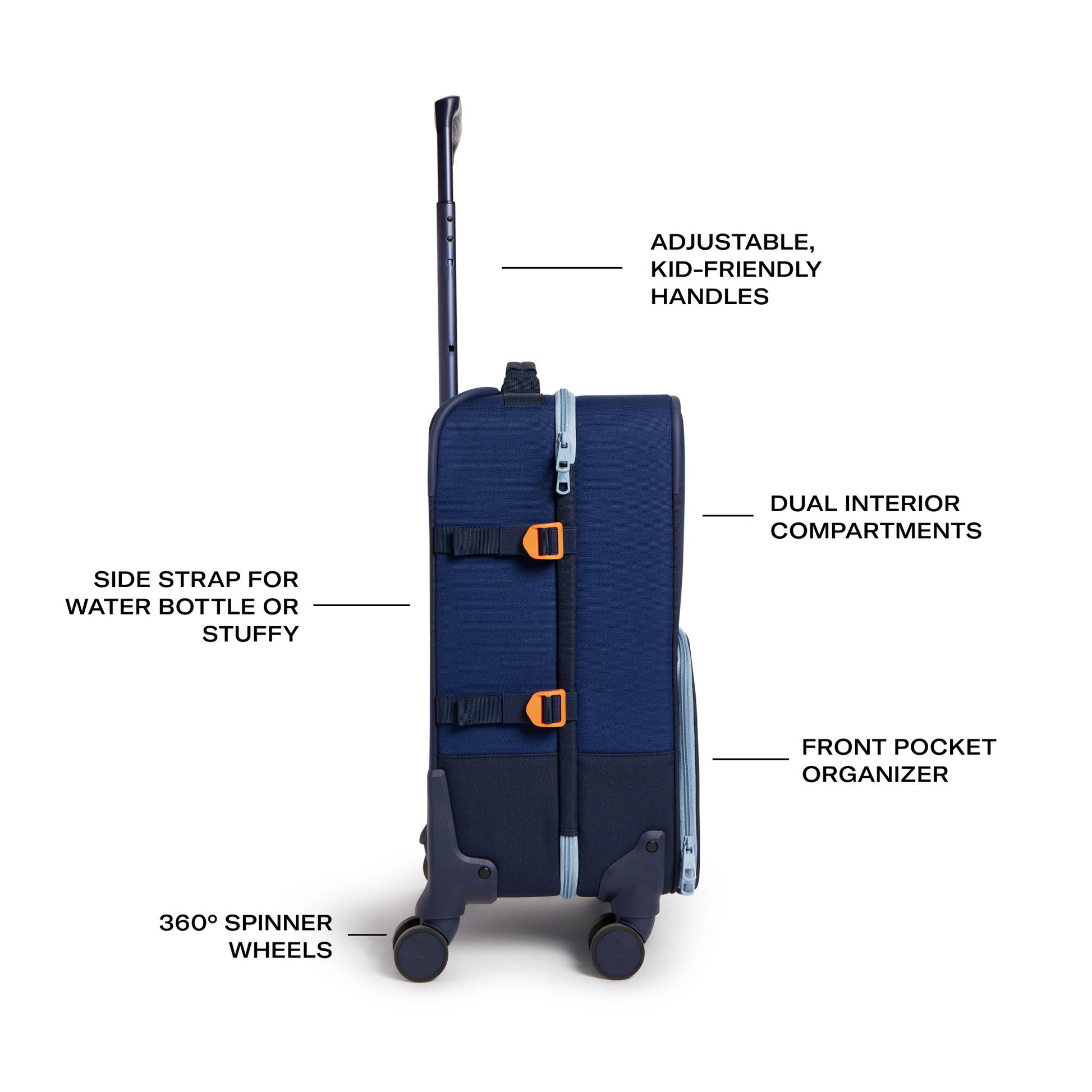 Logan Carry-On Suitcase Navy