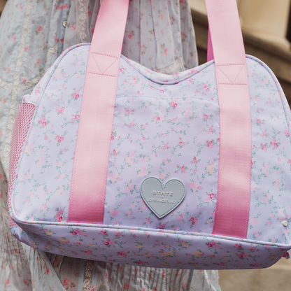 STATE x LoveShackFancy Bella Diaper Tote Confetti Bloom / Wildflower Blue