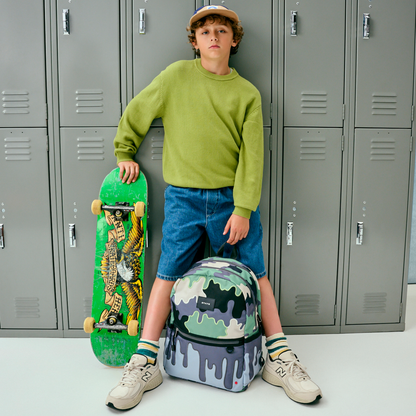 Kane Double Pocket Backpack Camo Drip
