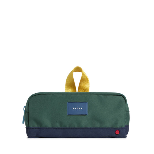 Clinton Pencil Case Green/Navy
