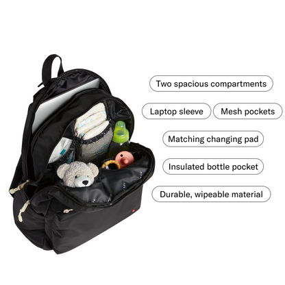 Lorimer Diaper Bag Black