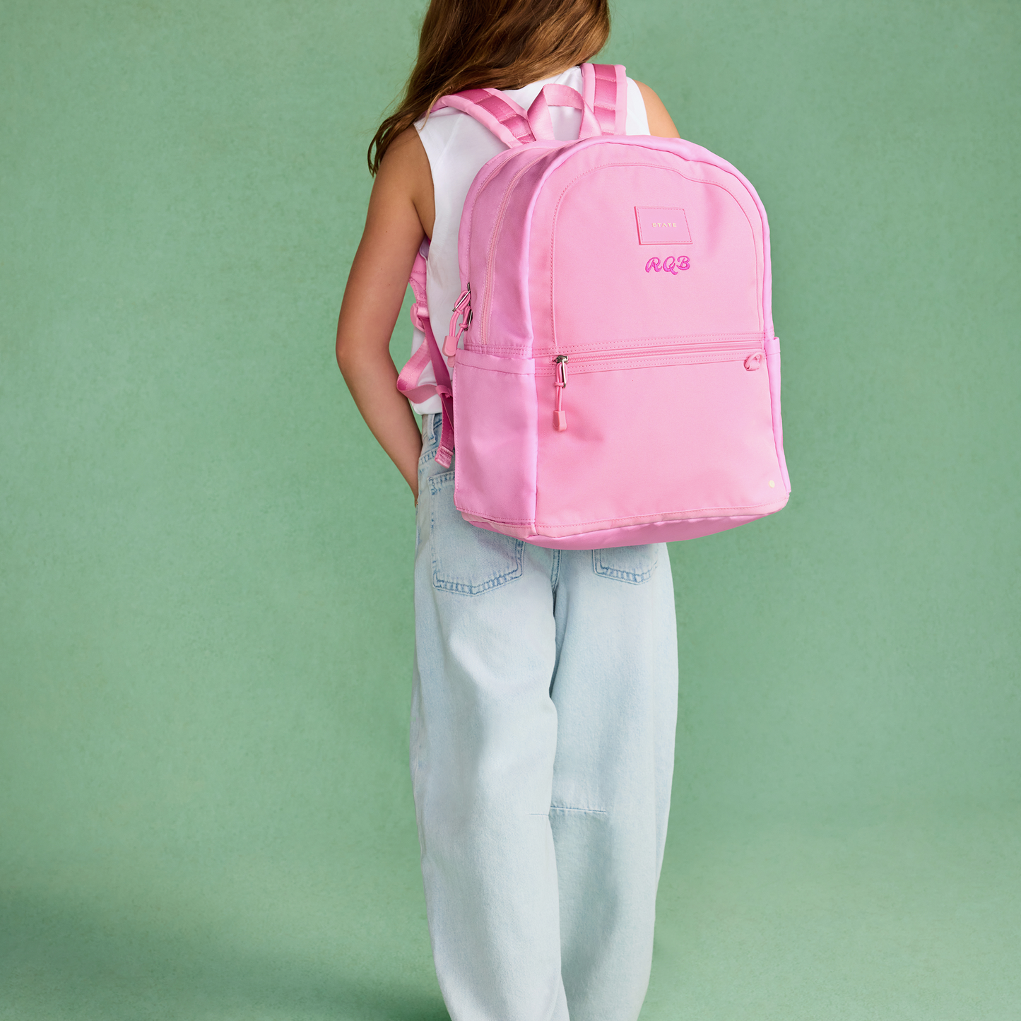 Kane Double Pocket Backpack Pink