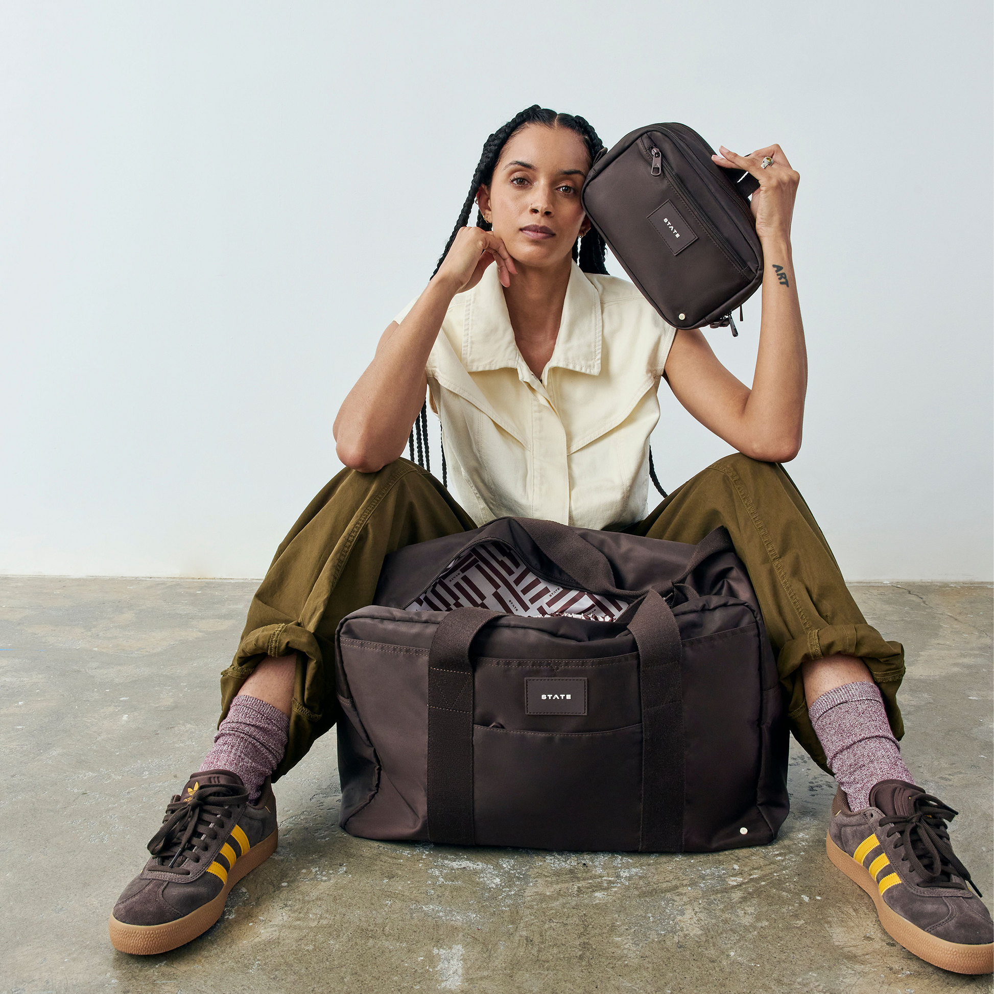Hart Toiletry Kit Brown