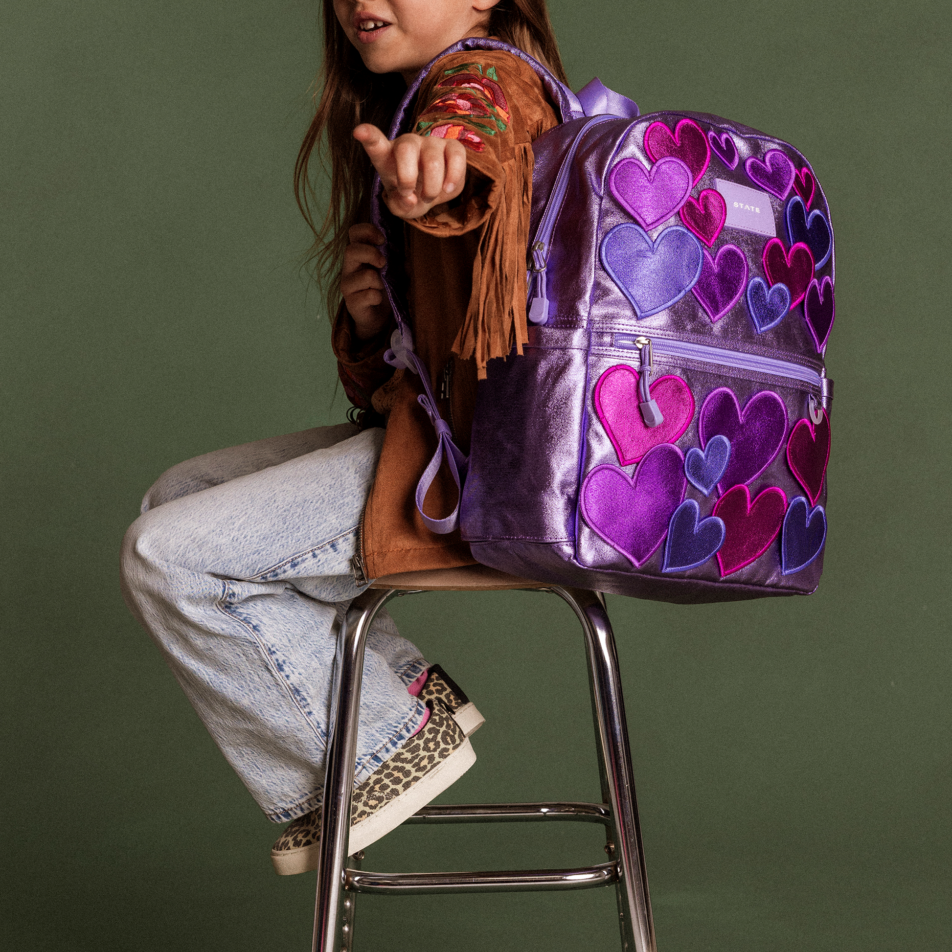 Kane Backpack 3D Hearts