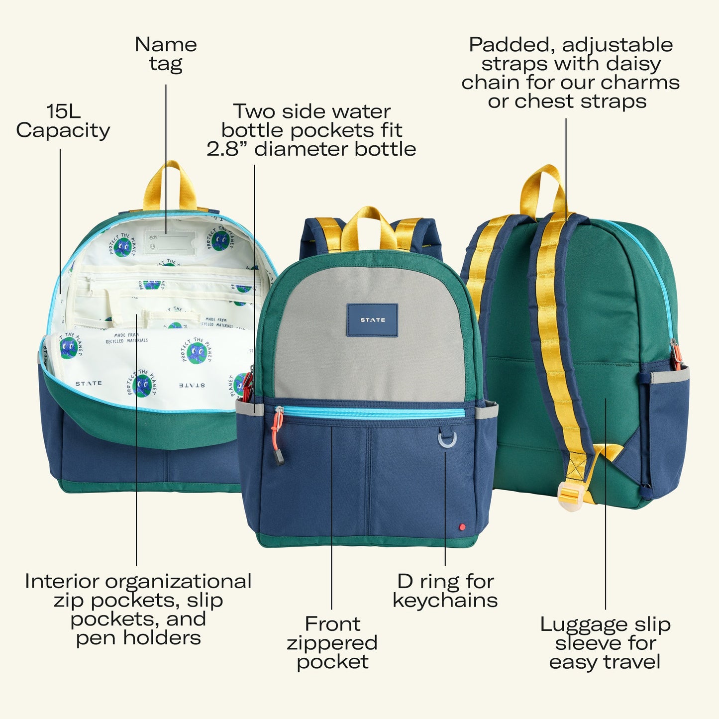 Kane Backpack Camo Drip