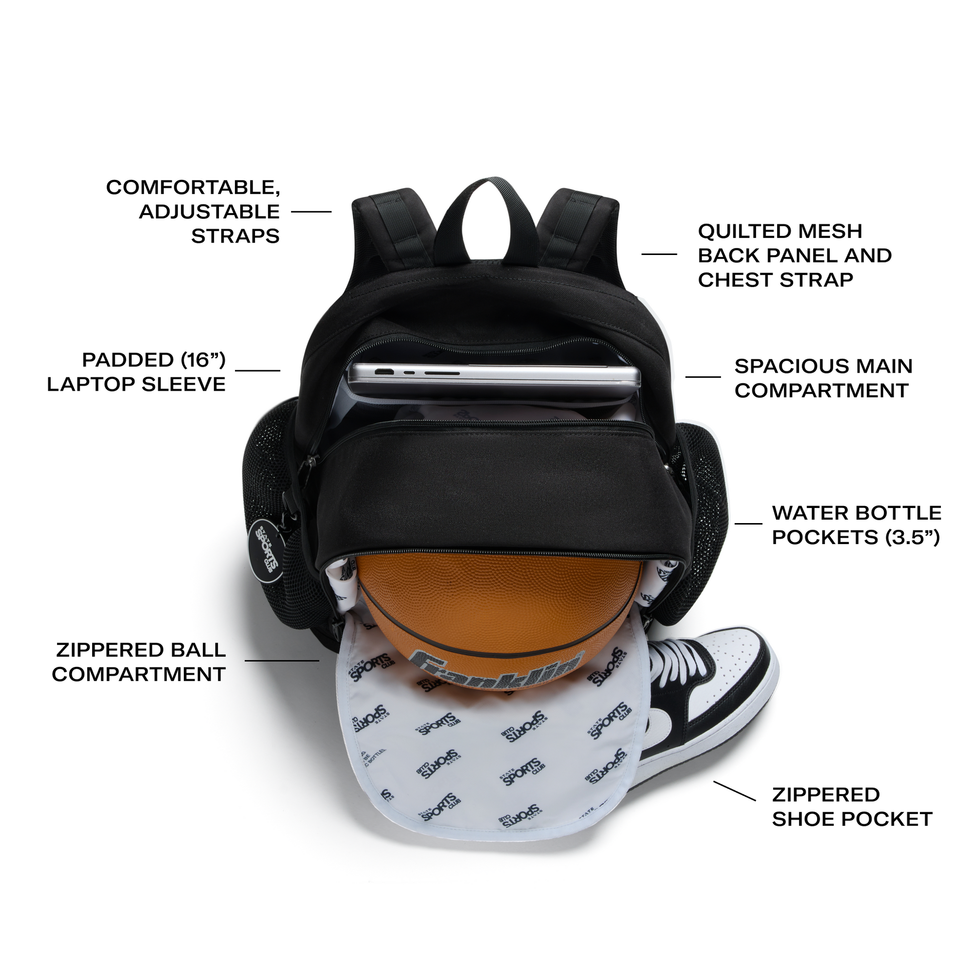 Ozzie Ball Backpack Red