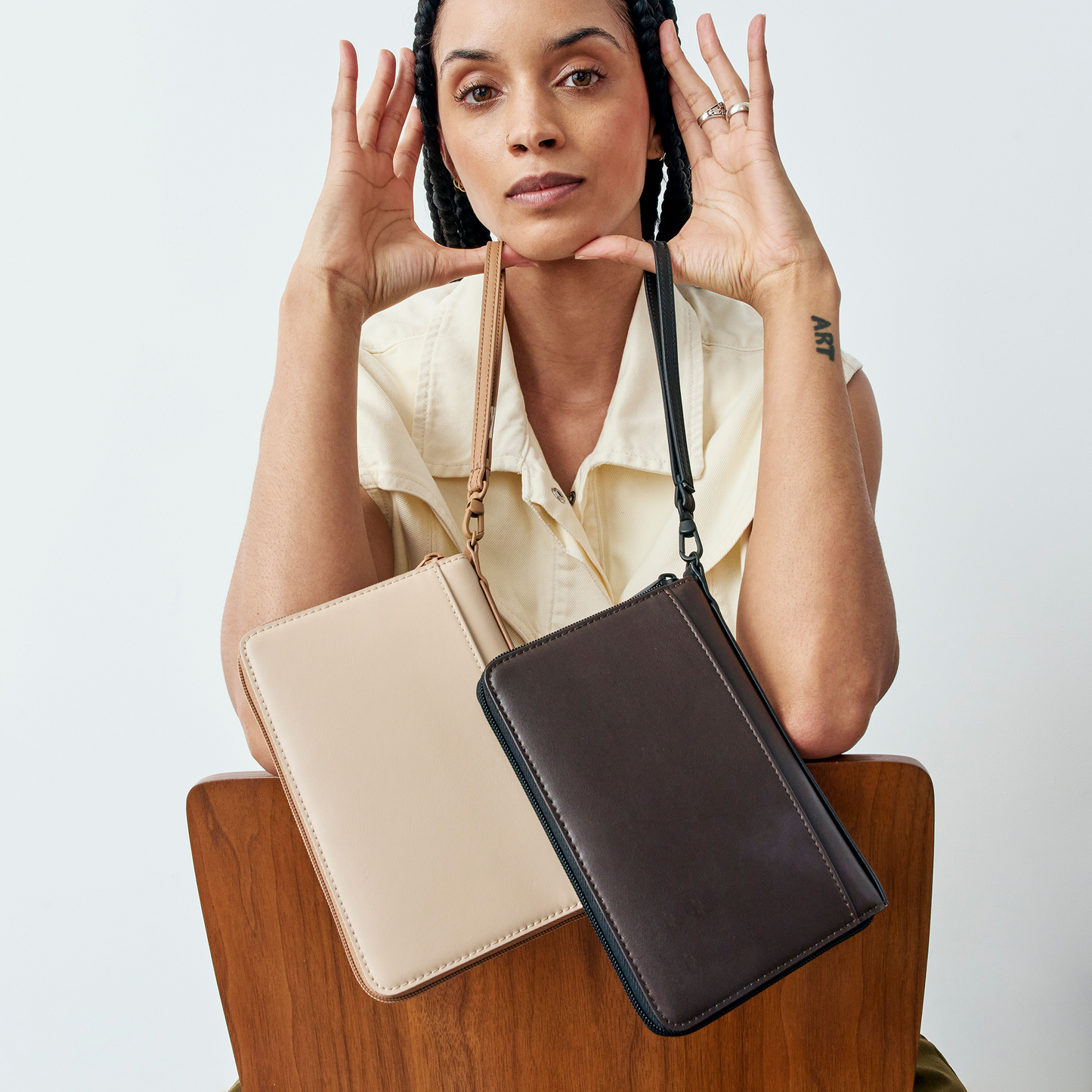 Family Passport Holder Brown