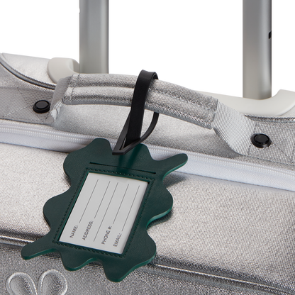 Luggage Tag Olive Squiggly