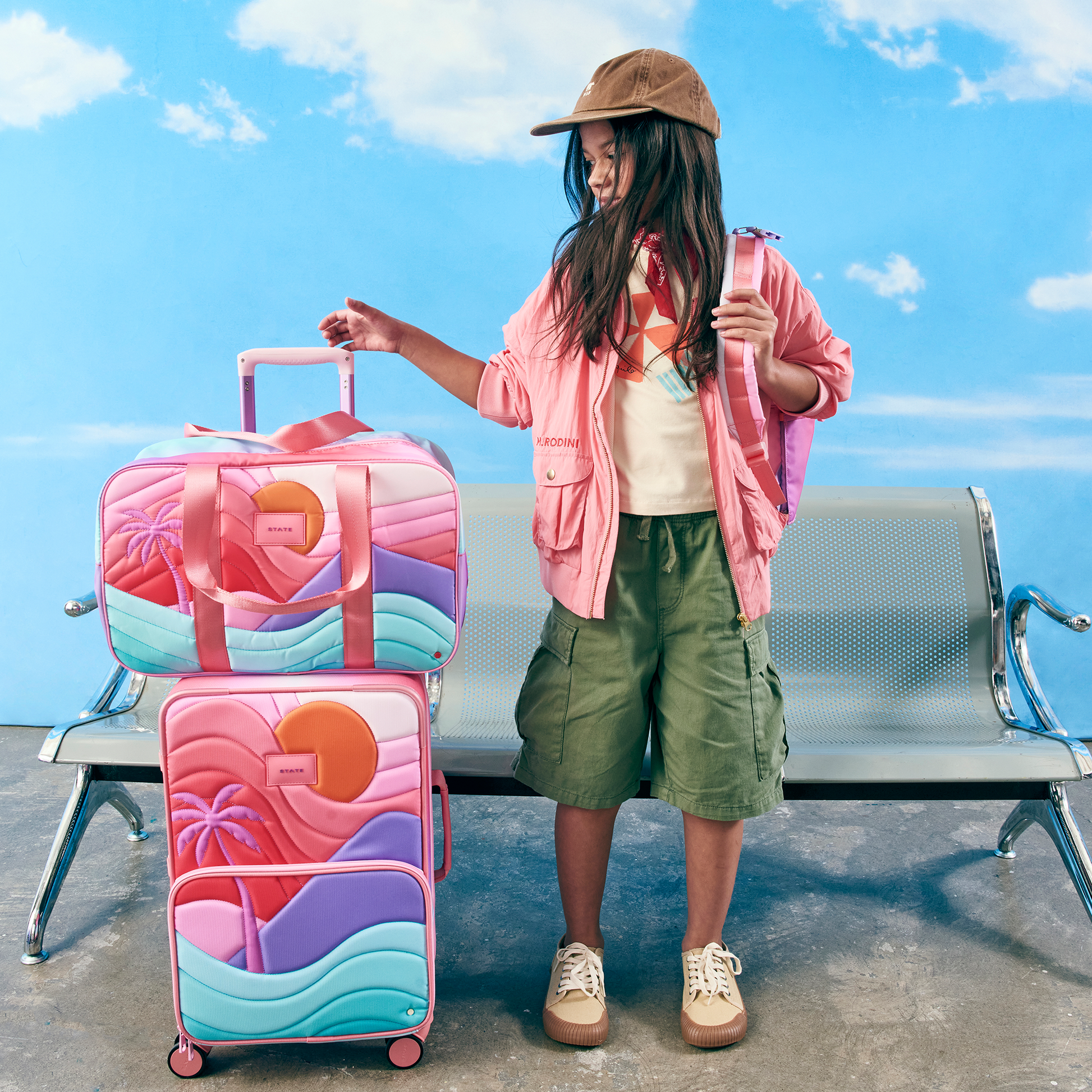 Logan Carry-On Suitcase Sunset Puffer