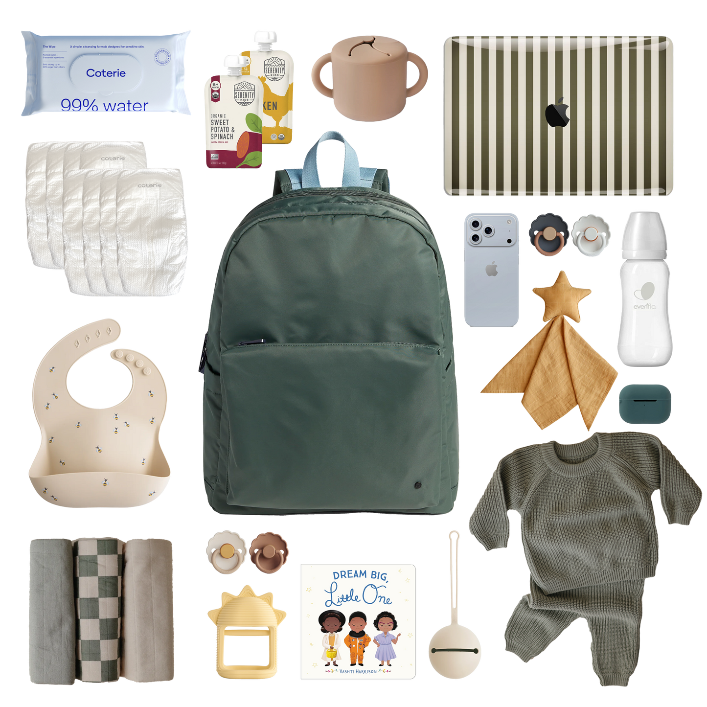 Lorimer Diaper Bag Olive
