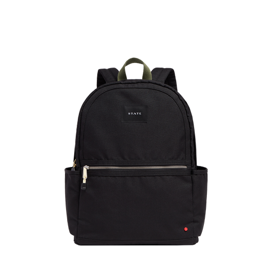 Evans Double Pocket Large Backpack Black