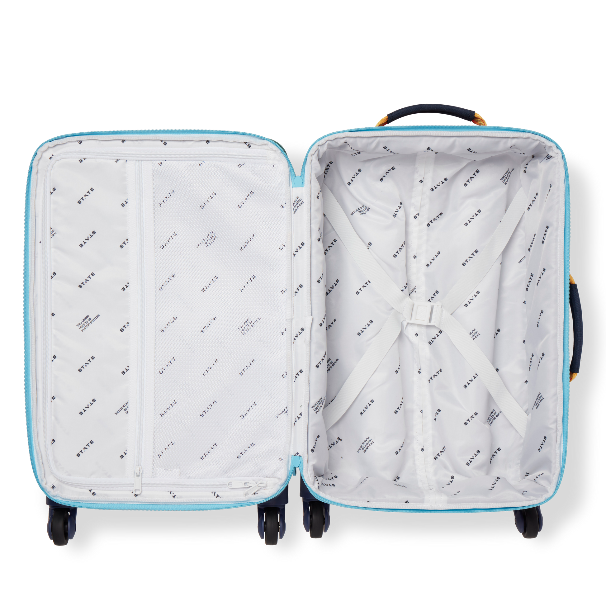 Logan Carry-On Suitcase Green/Navy