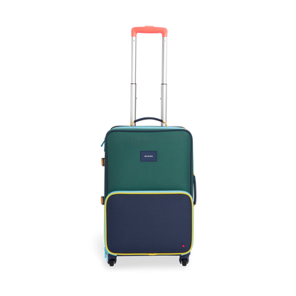 Logan Carry-On Suitcase Green/Navy