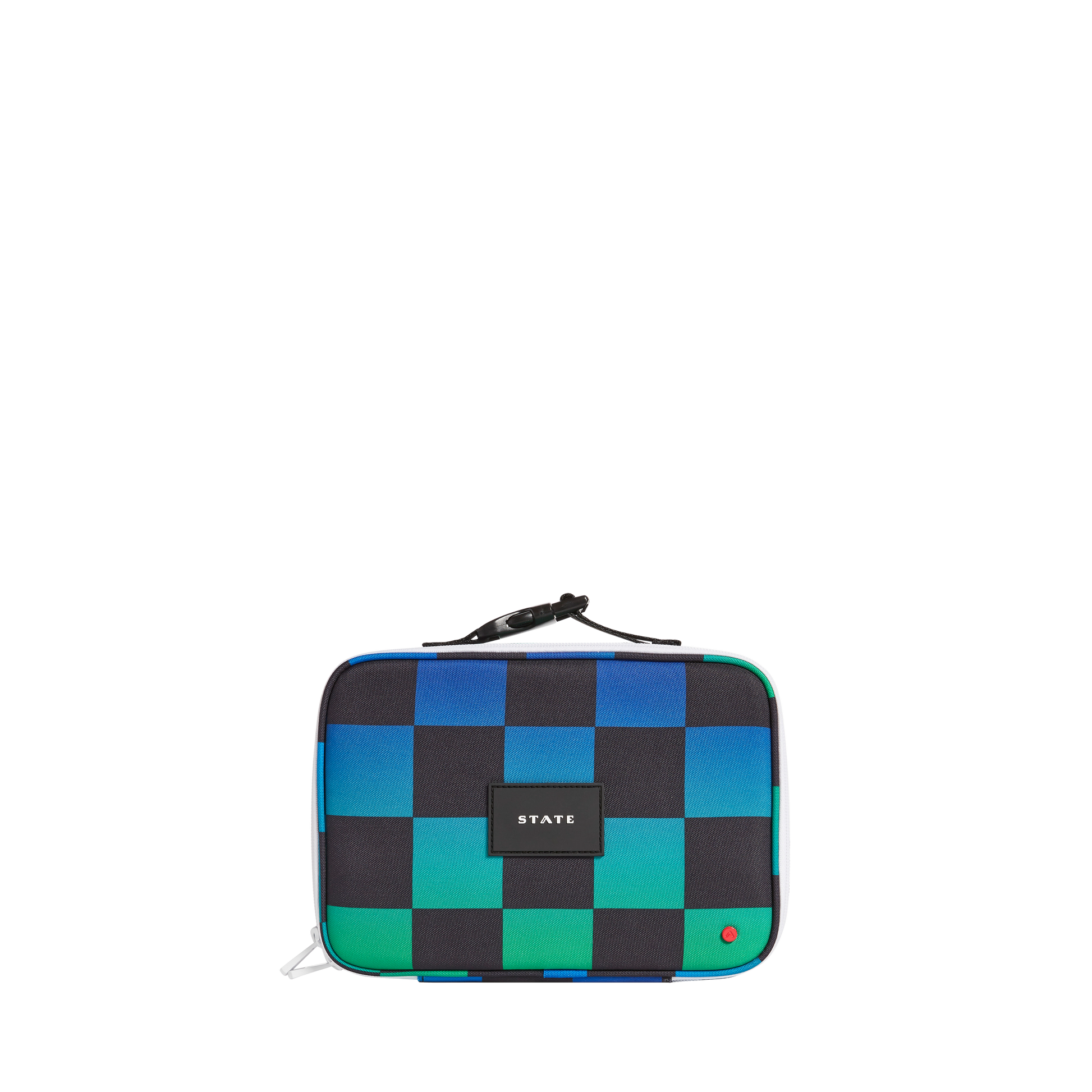 Rodgers Lunch Box Blue Checkerboard
