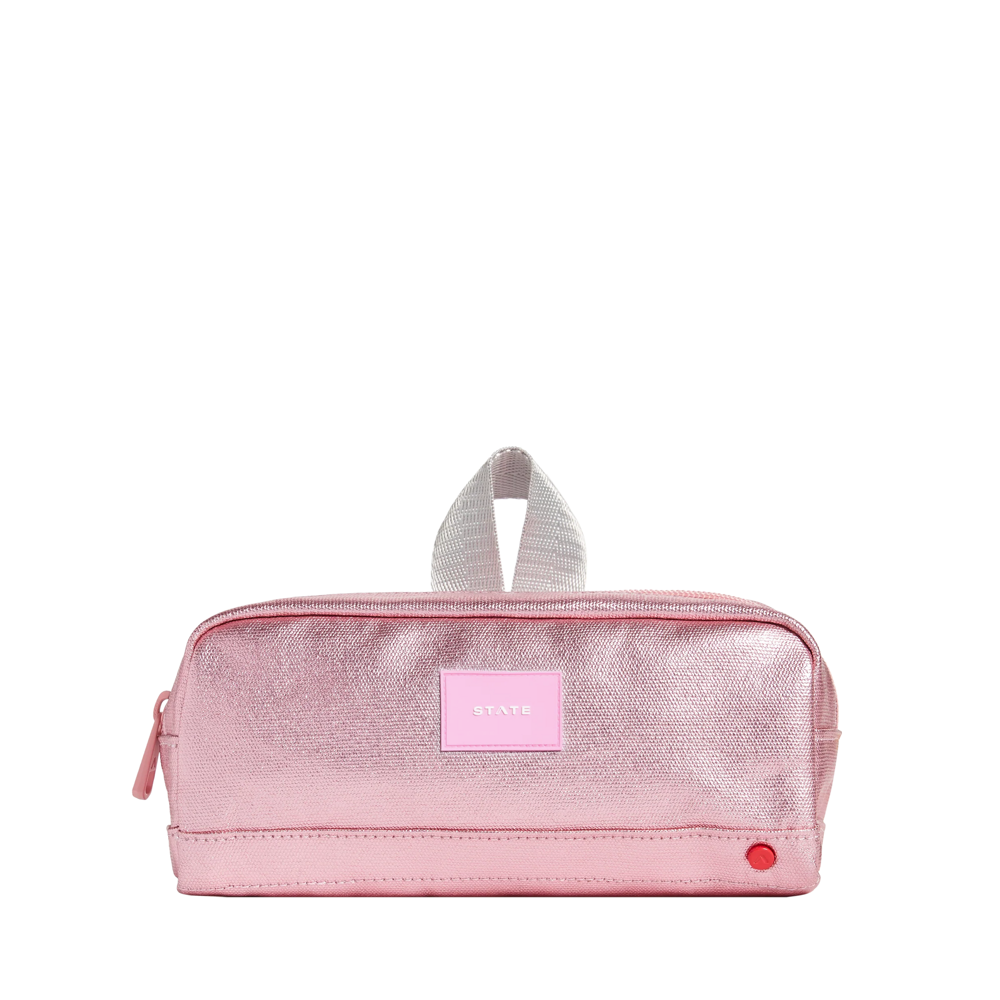Clinton Pencil Case Pink/Silver