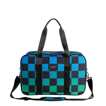 Rockaway Duffle Blue Checkerboard