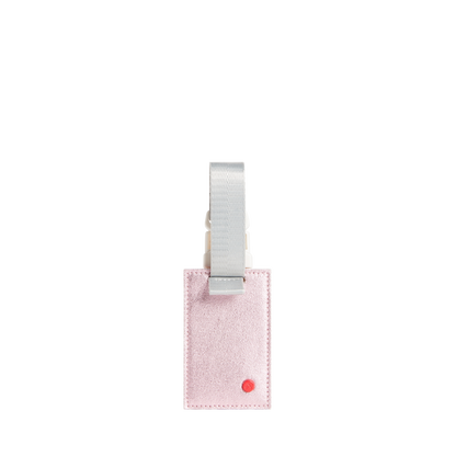Logan Luggage Tag Pink/Silver