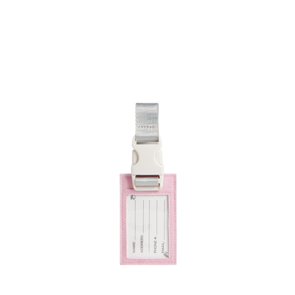 Logan Luggage Tag Pink/Silver