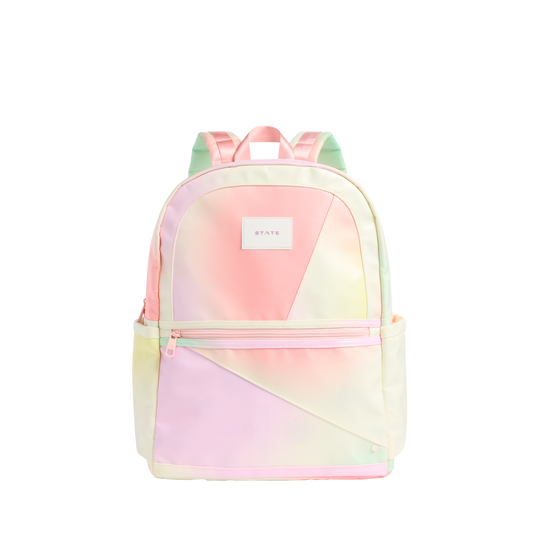 Kane Double Pocket Large Backpack Tie Dye Patchwork