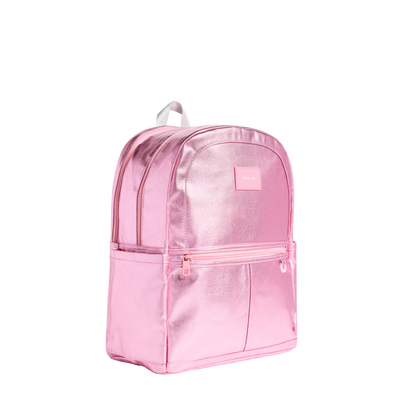 Kane Double Pocket Large Backpack Pink/Silver