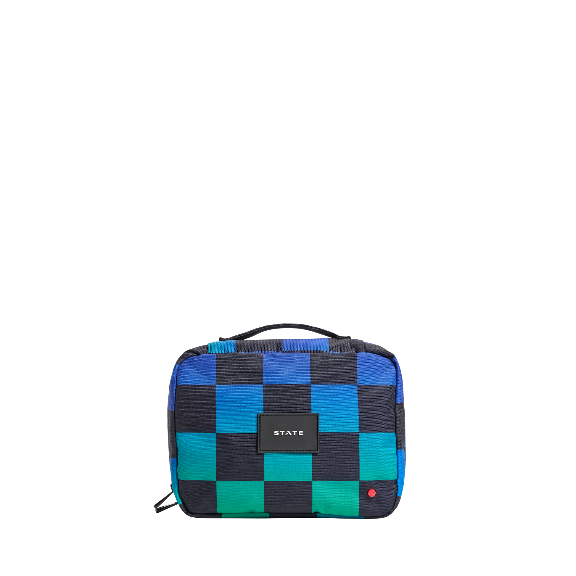 Bensen Toiletry Kit Blue Checkerboard