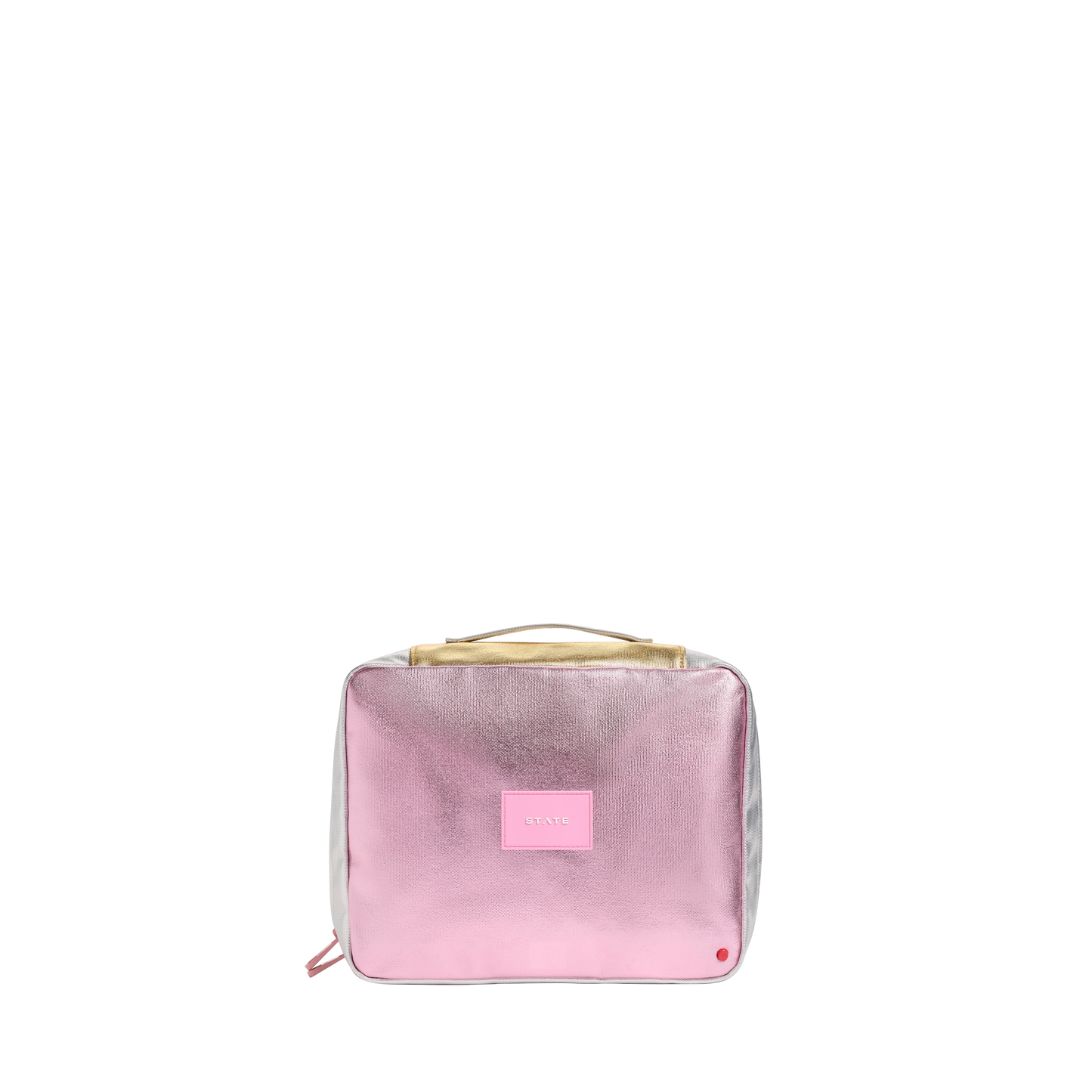 Bensen Large Toiletry Kit Pink/Silver