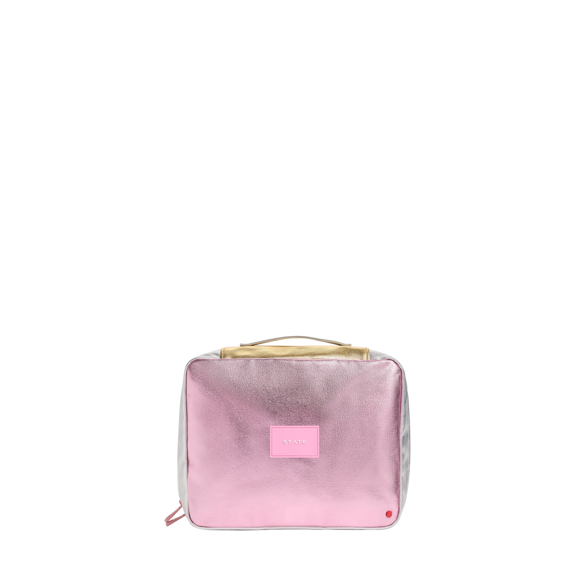 Bensen Large Toiletry Kit Pink/Silver