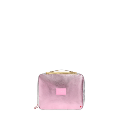 Bensen Large Toiletry Kit Pink/Silver