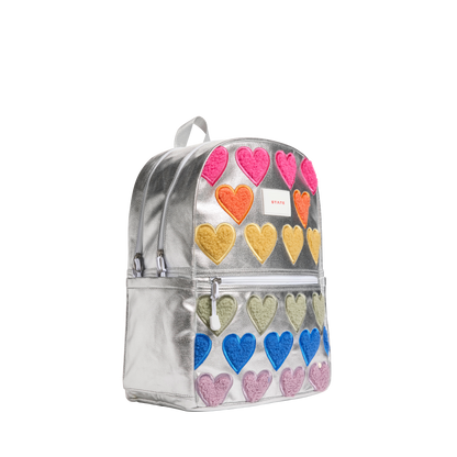 Kane Double Pocket Backpack Fuzzy Hearts