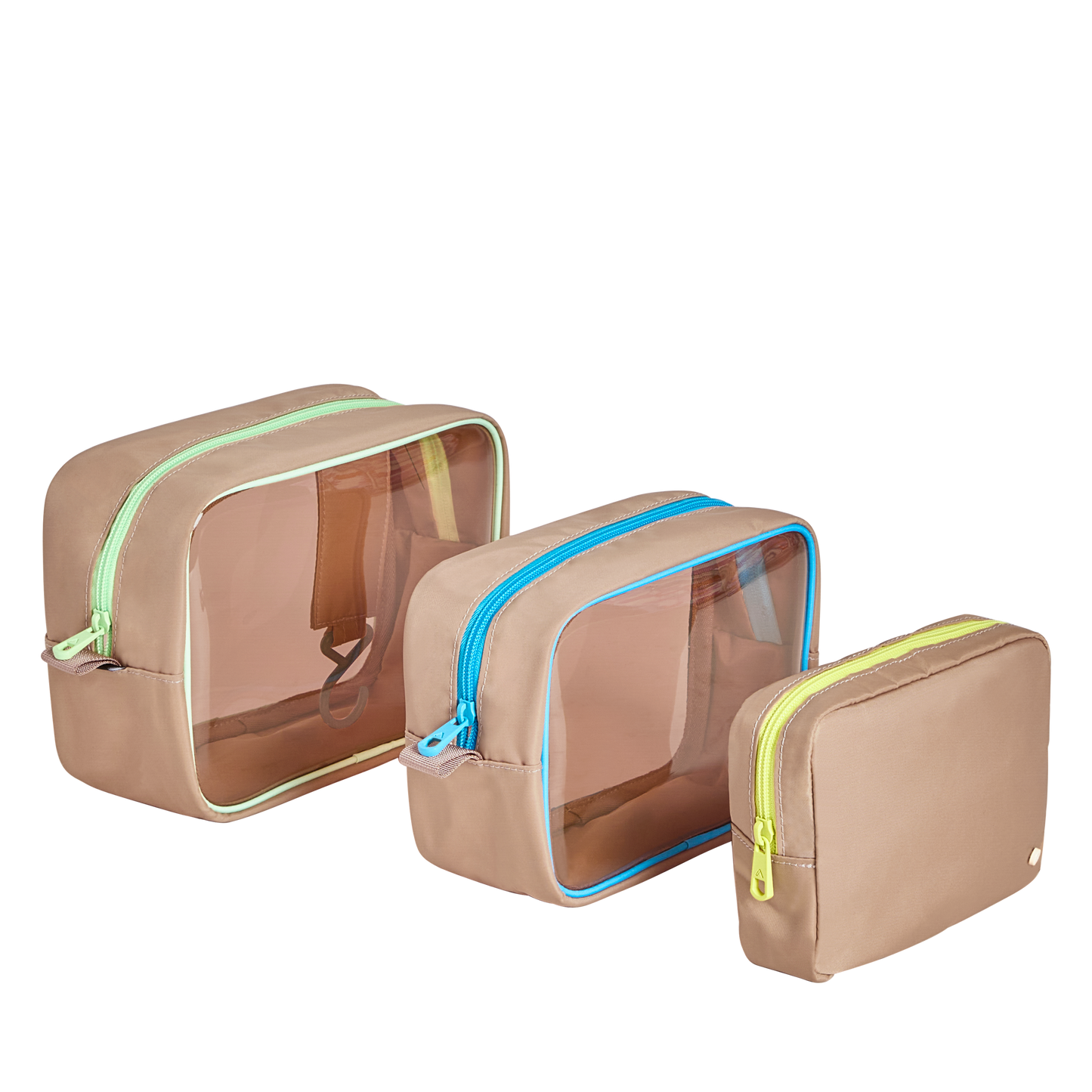 Travel Pouch Set of Three Latte