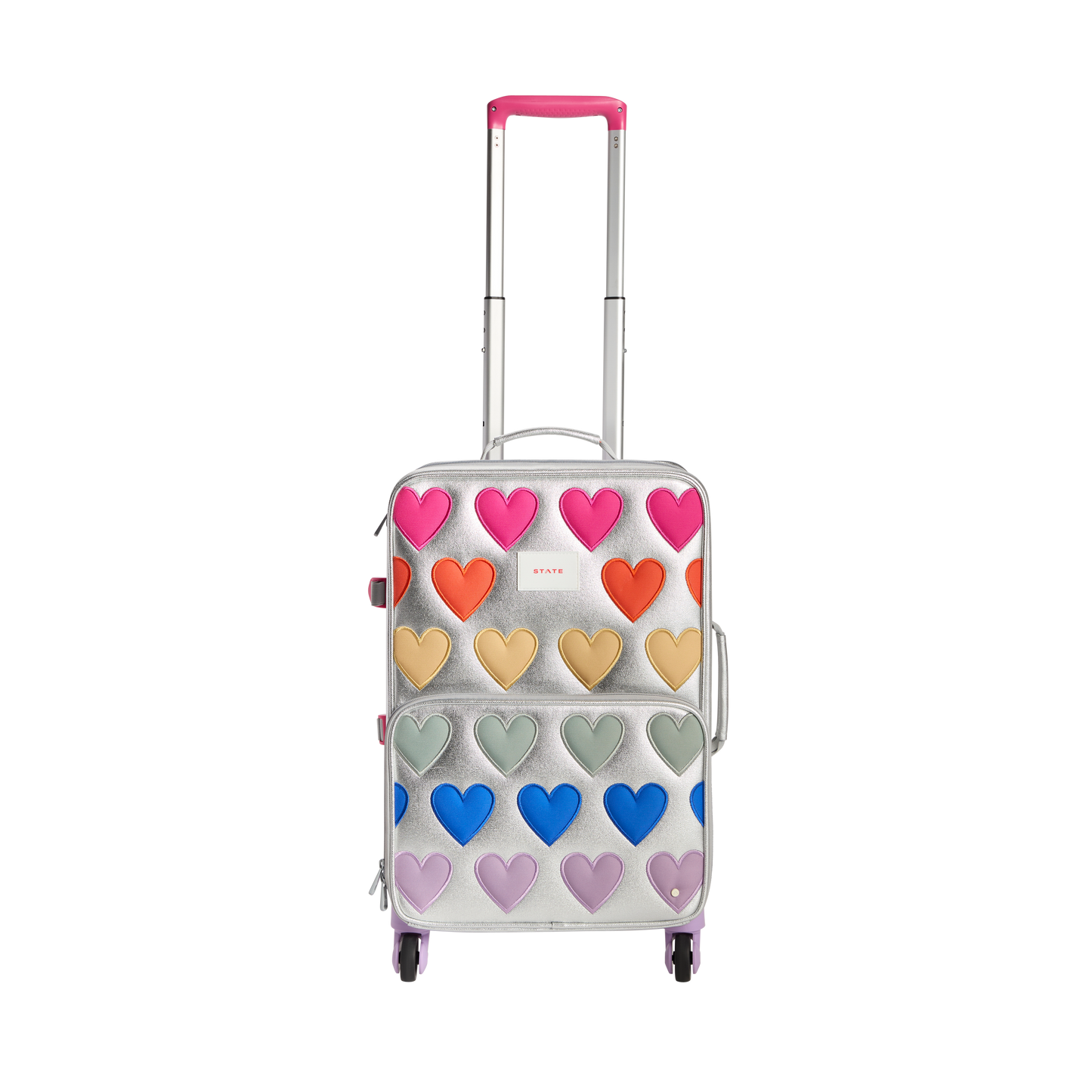 Logan Carry-On Suitcase Patchwork Hearts