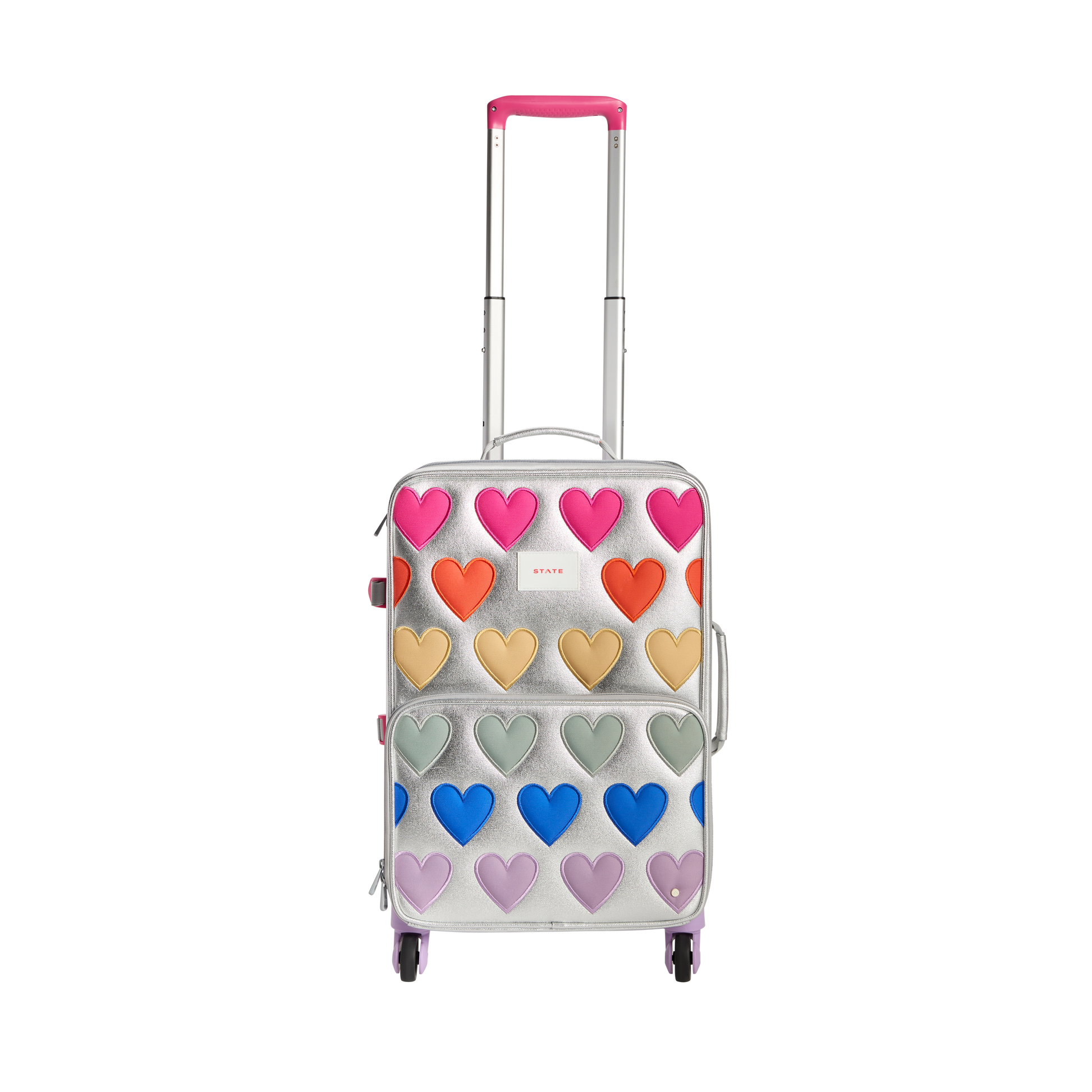 Logan Carry-On Suitcase Patchwork Hearts