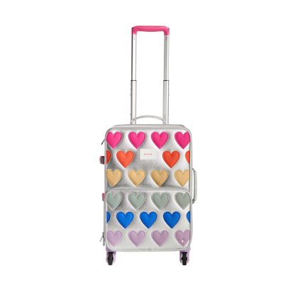 Logan Carry-On Suitcase Patchwork Hearts