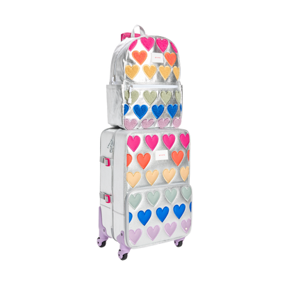 Logan Carry-On Suitcase Patchwork Hearts