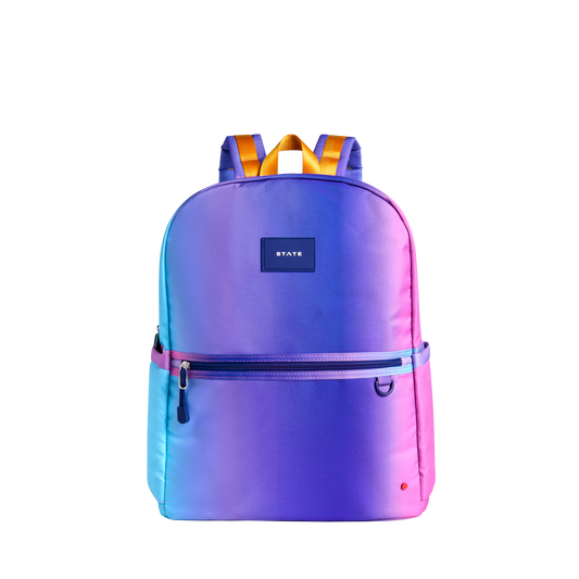 Kane Double Pocket Large Backpack Blue/Pink Gradient