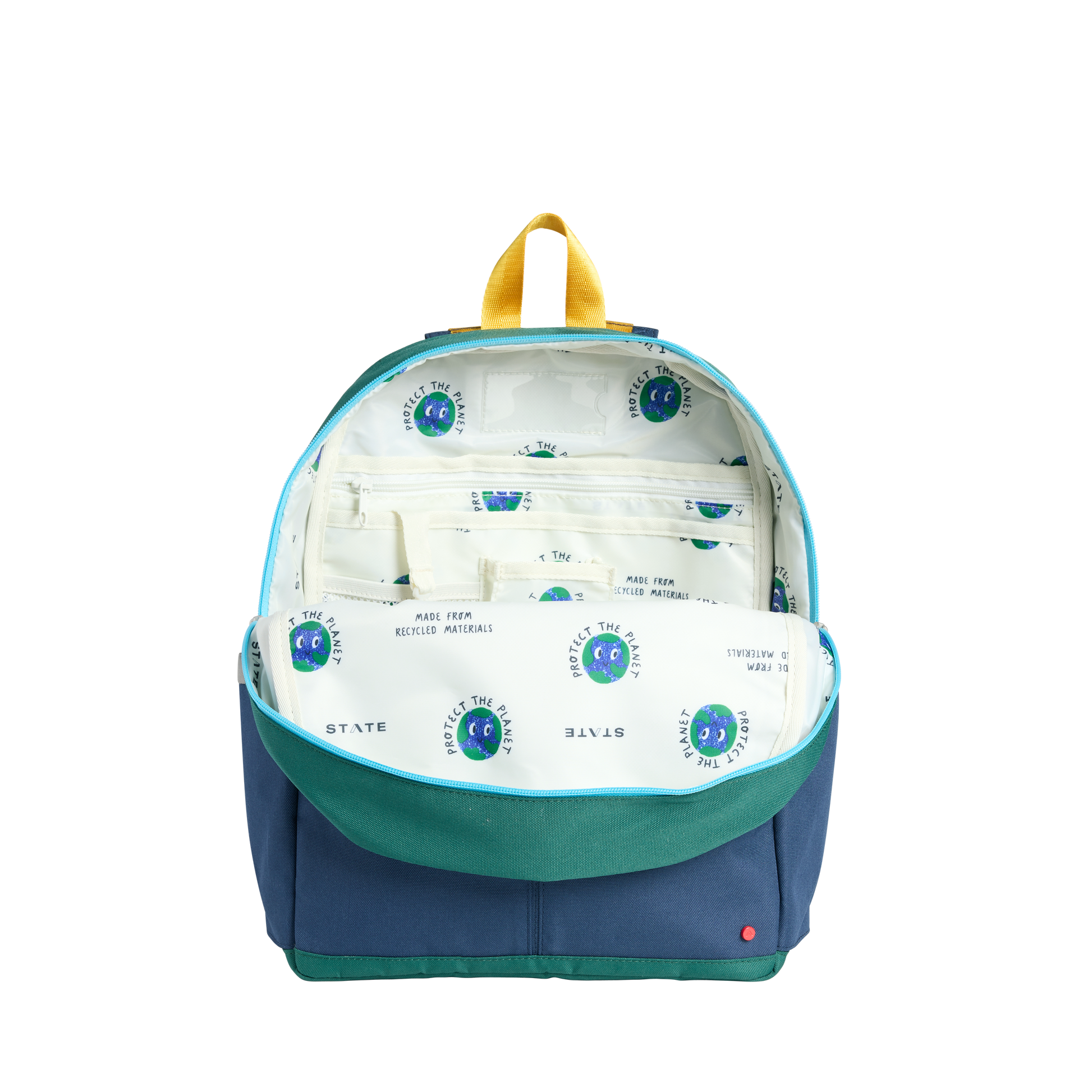 Kane Backpack Blue Chevron