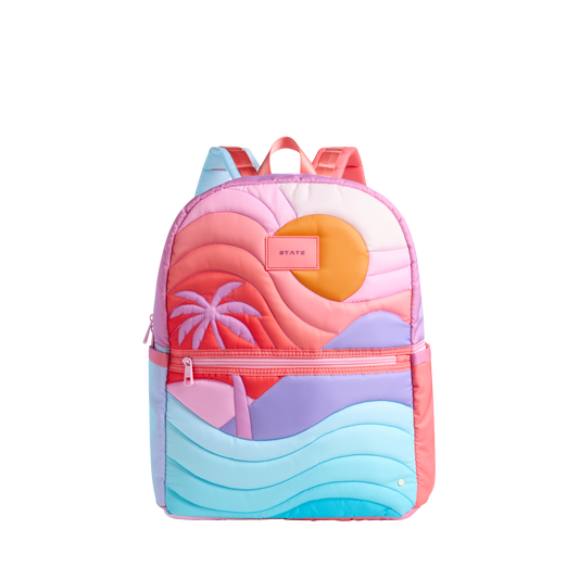 Kane Double Pocket Large Backpack Sunset Puffer