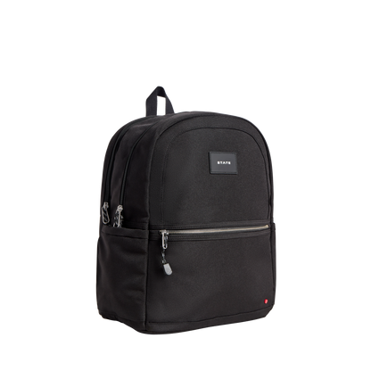 Evans Double Pocket Backpack Black