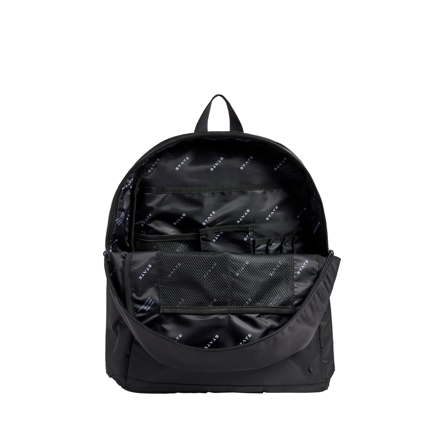 Evans Double Pocket Large Backpack Black